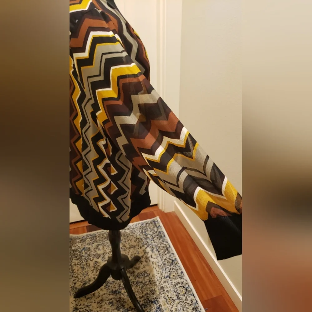 Missoni 20th Anniversary Womens Chevron Patterned Sheer Pullover Top